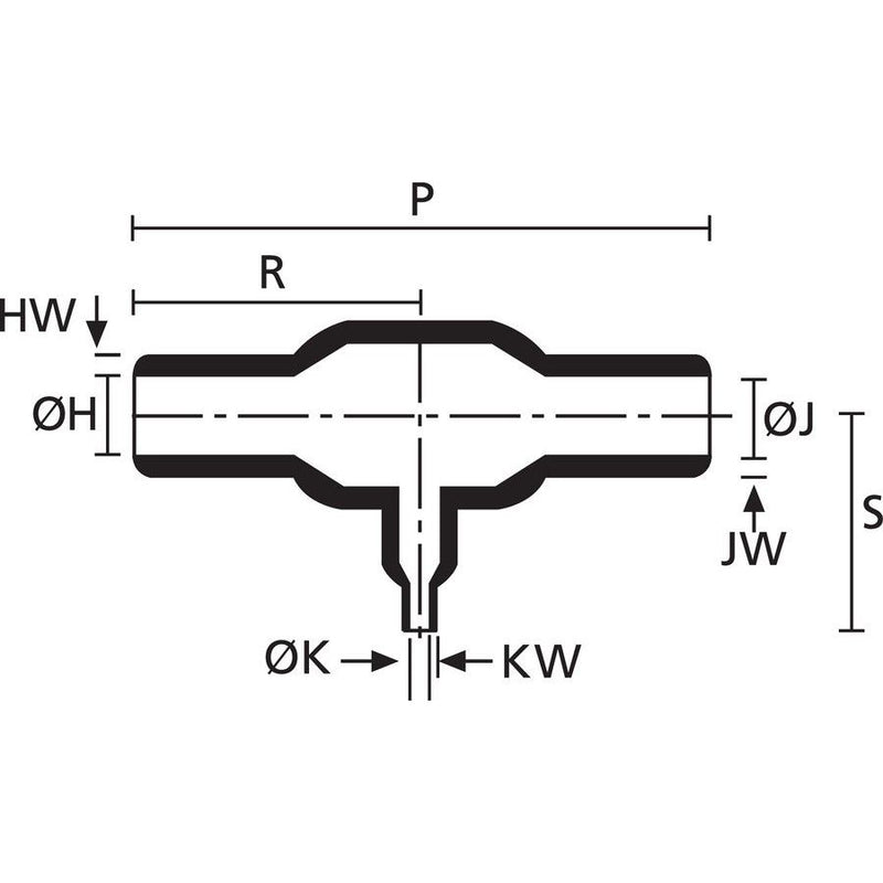 HellermannTyton - Aufteilkappe Warmschrumpfteil 1202-1-G PO-X BK T-Stück schwarz