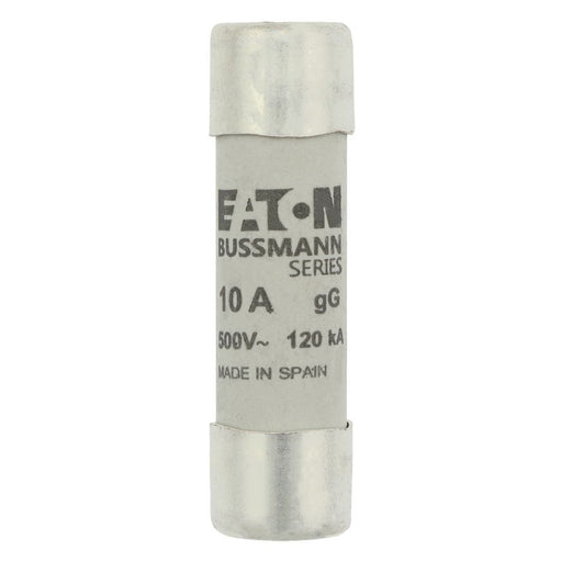 Eaton - Zylindrische Sicherung Sicherungseinsatz Nieders. CYL GG 14,#C14G10S 10A AC 500V 120kA − 10 Stück