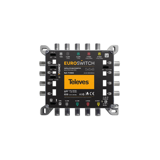 Televes - Multischalter 5 in 8 Guß MSE58NCQ mNT,quadt., kask