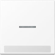 Jung - Abdeckung/Bedienelement für Installationsschalterprogramme Wippe mit Schriftfeld A 590 BF NA KO5 WWM 1fach m. Lichtleiter