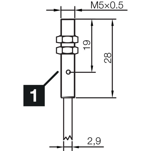 Di-soric - Induktiver Näherungsschalter Induktiver Näherungssensor INSM-M05-B0.8NO-2C 0.8mm, bündig