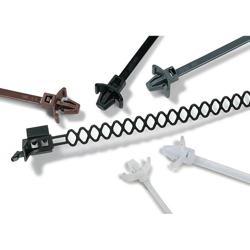 HellermannTyton - Kabelbinder Befestigungsbinder YQR10016PA66GY(100) 165x4,6 grau − 15000 Stück