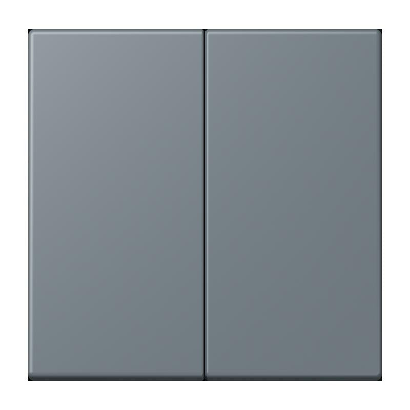 Jung - Abdeckung/Bedienelement für Installationsschalterprogramme Wippe für Taster 2fach LC 102 251 gris 59