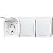 Busch-Jaeger - Steckdose SCHUKO-Dreifachsteckdose 2300/3 EW-54