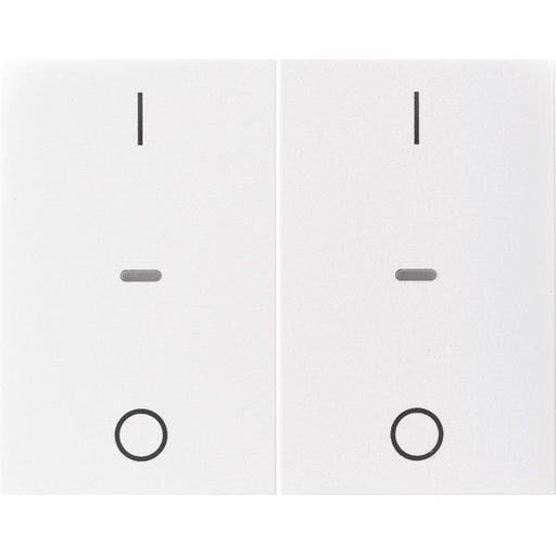 Berker - Abdeckung/Bedienelement für Installationsschalterprogramme Abdeckung Tastsensor-Modul 80962379 2-fach polarweiß