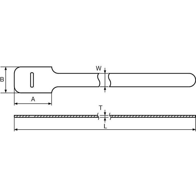 HellermannTyton - Kabelbinder Textie M BU (VE10) 200x12,5mm