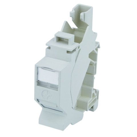 Telegärtner - Tragschienenadapter Tragschienen-Verbinder T568A − 5 Stück