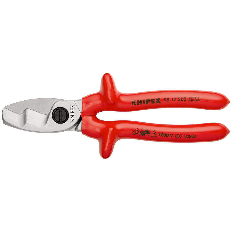 Knipex - Kabelschere 95 17 200 mit Doppelschneide