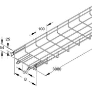 Niedax - Gitterrinne MTC 54.300 E4 54x300x3000mm, CITO − 3 Meter
