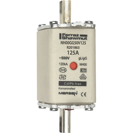 Mersen - Messersicherung NH-Sicherungseinsatz SF NH00GG50V125 Gr.00 gG 125A/500VKM