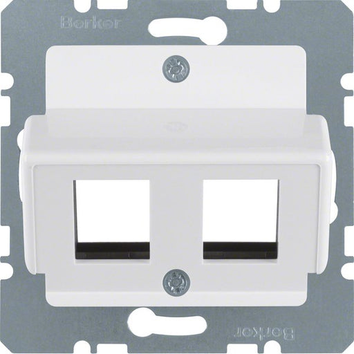 Berker - Einsatz/Abdeckung für Kommunikationstechnik Zentralplatte pws 146409 f.Krone Modular-Jack