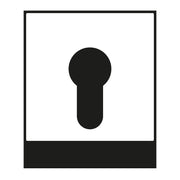 Jung - Abdeckung/Bedienelement für Installationsschalterprogramme Abdeckung aws A 525 PL WW für Schlüsselschalt