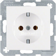 Berker - Steckdose SCHUKO-Steckdose pws/gl 47438989 mit Steckklemmen