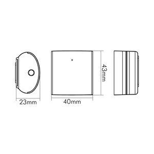 Nobile - Lichtregelsystemkomponente Temp.-/Luftfeucht.Sensor 9109011008 BT