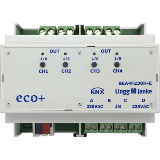 Lingg&Janke - Bussystem-Kombi I/O Gerät Binär-Ein/-Ausgang eco+ BEA4F230H-E 4-fach 230VAC/DC 16A