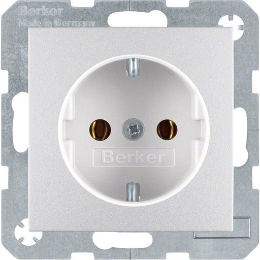 Berker - Steckdose Schuko-Steckd.alu matt 41431404