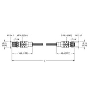 Turck - Rundsteckverbinder, feldkonfektionierbar (Industriesteckverbinder) PROFIBUS-Leitung RSSW-RKSW451-0.5M