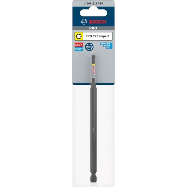 Bosch - Bit PRO Impact 2608522538 Bit, T20, 150 mm