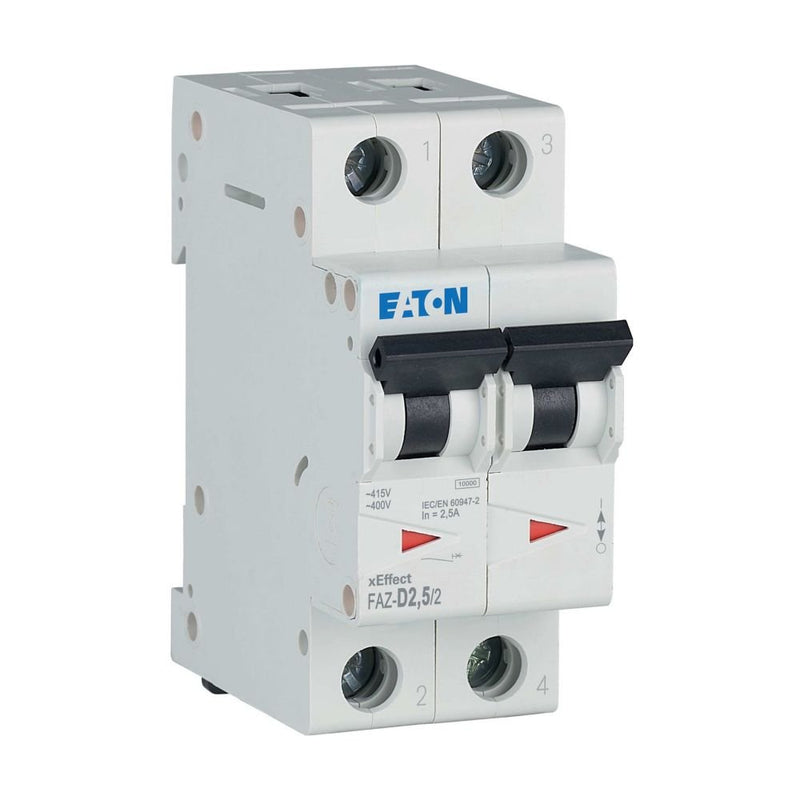 Eaton - Leitungsschutzschalter 2p. FAZ-D2,5/2 2,5A Charakt.: D