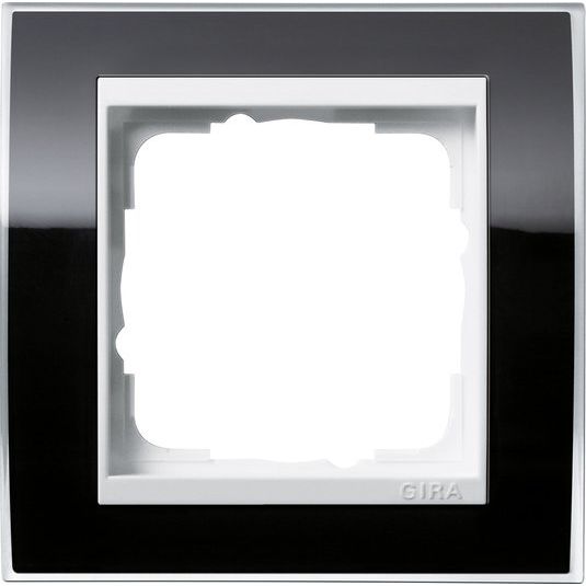 Gira - Abdeckrahmen 1fach 0211733 klar schwarz