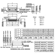 EFB-Elektronik - D-Sub-Steckverbinder D-Sub Buchse Schneid-Klemm 29012.1 EDFF 25 LPIII/Z