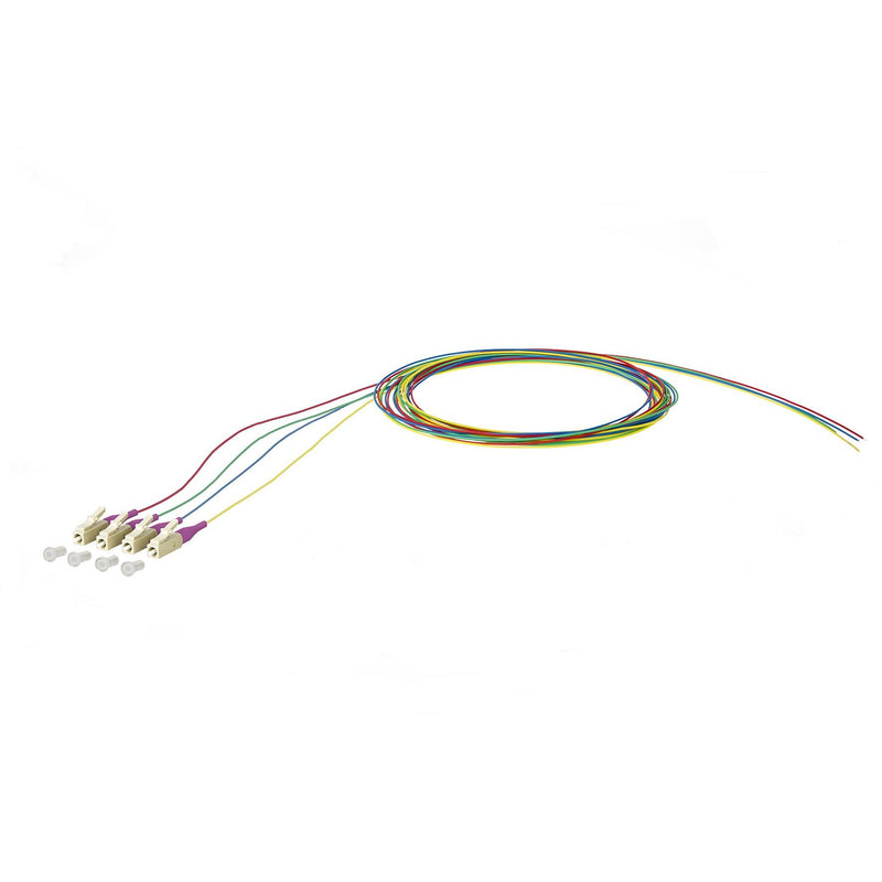 Metz Connect - LWL-Pigtail OpDAT Pigtail LC-PC 150N1JO0020E4 OM4 4 Farben − 4 Stück