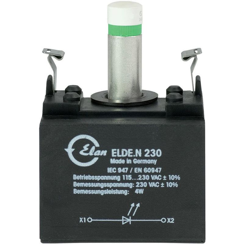 Schmersal - Lampenfassungsblock für Befehls- und Meldegeräte LED-Leuchtelement ELDE.NGN230 grün