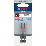 Bosch - Bit-Set PRO Robertson Impact Bit, 2608522551VE(2) R2, 55 mm, 2-tlg