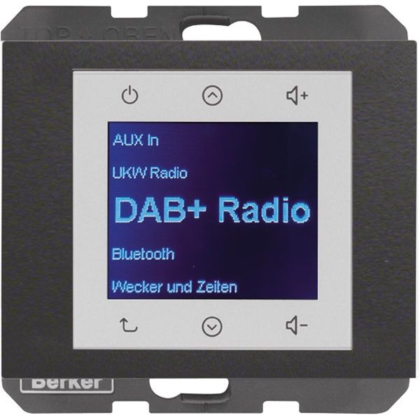 Berker - Elektronik-Gerät für Installationsschalterprogramme Radio DAB+, K.x anth. 29847006