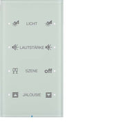 Berker - Bussystem-Tastsensor Touch-Sensor 4fach 75144150 Glas polarweiß