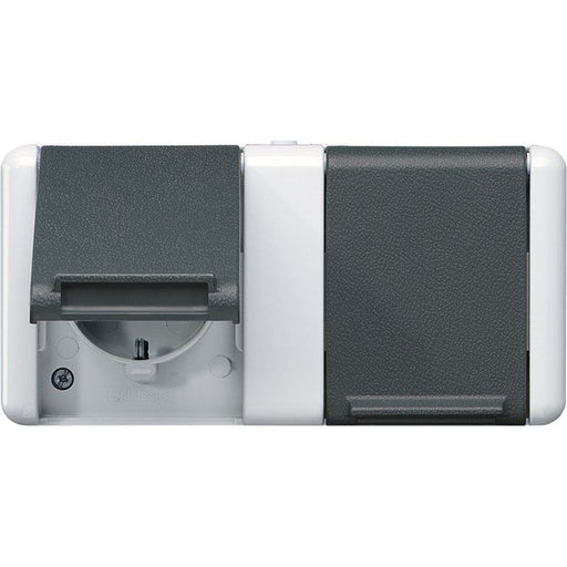 Jung - Steckdose SCHUKO-Steckdose 2-fach 8220-1 W 16A 250V