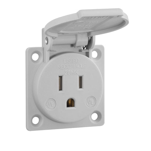 ABL - Steckdose EB-Steckdose UL UL12506 125V GRAU +AUTOM. − 100 Stück