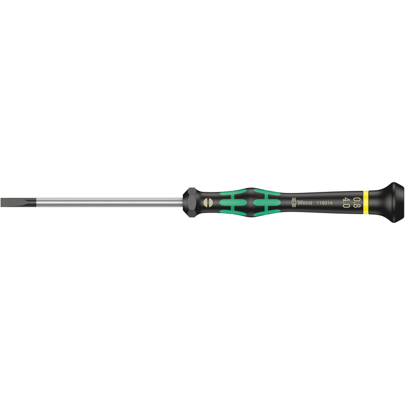 Wera - Schlitz-Schraubendreher Elektron. Schraubendreher 118014 0,80x4,0x80mm