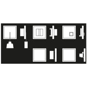 Jung - Behindertenelement für Installationsschalterprogramme Notrufset mit USV NRS LC 0834-2 247