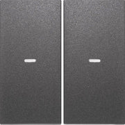 Berker - Abdeckung/Bedienelement für Installationsschalterprogramme Tast-Abdeckung 2f. anth 80960385