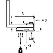Niedax - Befestigungsklammer EKLIPS-Flanschbf. EH-38 − 100 Stück