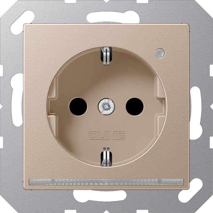 Jung - Steckdose SCHUKO-Steckdose 16A 250V A 1520-O CH LNW LED-Orient.licht ws