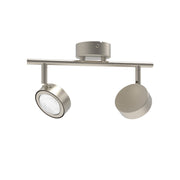 LIGHTME - Decken-/Wandleuchte LED-Deckenleuchte GX53 LM85821 827, nickel