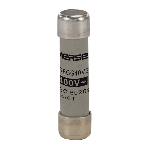 Mersen - Zylindrische Sicherung Sicherungseinsatz zyl. FR8GG40V2 8x31 gG 2A/400V − 10 Stück