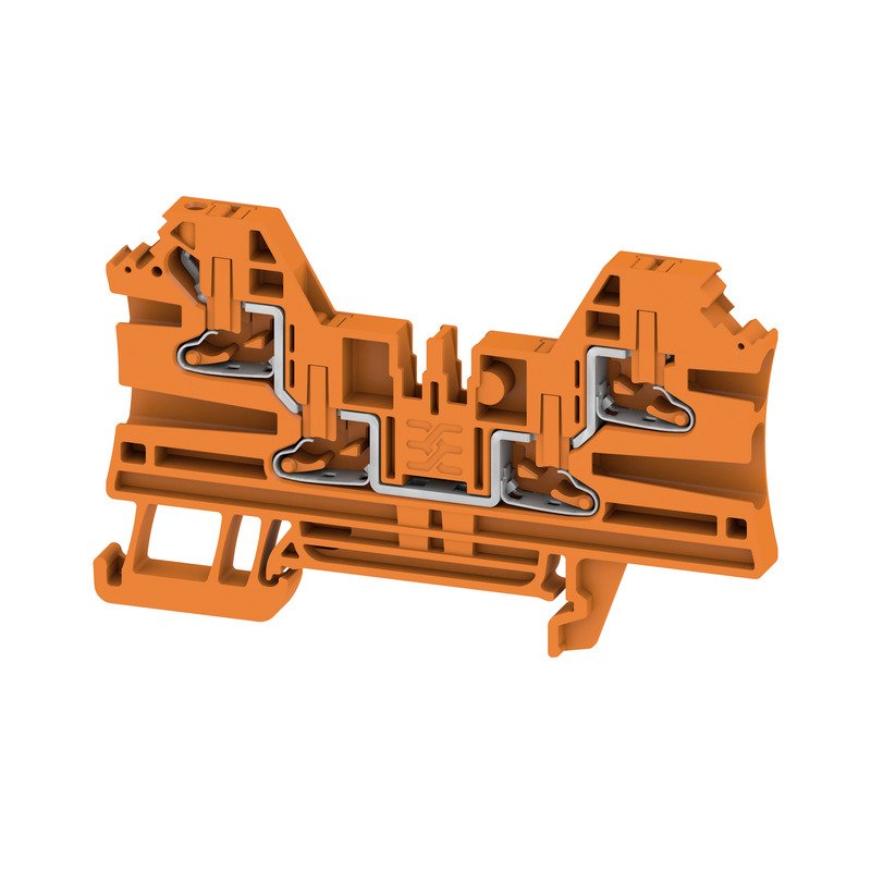 Weidmüller - Durchgangs-Reihenklemme Klemme AL4C 2.5 OR PUSH IN, 2.5 mm² − 50 Stück