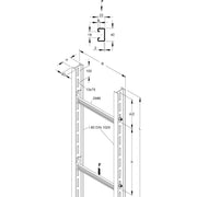 Niedax - Kabelleiter Steigetrasse STIC 86/903 80x980x6000mm − 6 Meter