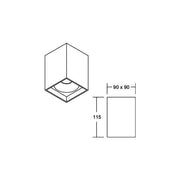 Brumberg Leuchten - Downlight/Strahler/Flutlicht Anbaumodul quadratisch 45104550