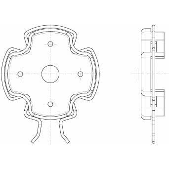DELTA DORE - Zubehör/Ersatzteile für Tor-/Rollladenantriebe Click-Antriebslager 4015K-14 Lagertulpe