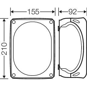 Hensel - Dose, Gehäuse für Montage auf der Wand/Decke Kabelabzweigkasten DK 1610 G 2,5-10qmm