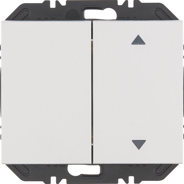 Berker - Bussystem-Hand-/Wandsender Modul Wippe 2f 24127303 eins Aufdr K5 alu