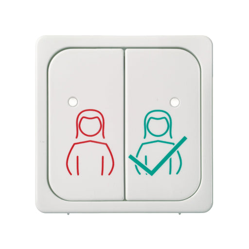 Elso - Zentralelement Klinikinstallation Tastfläche 2-fach 735820 perlweiß