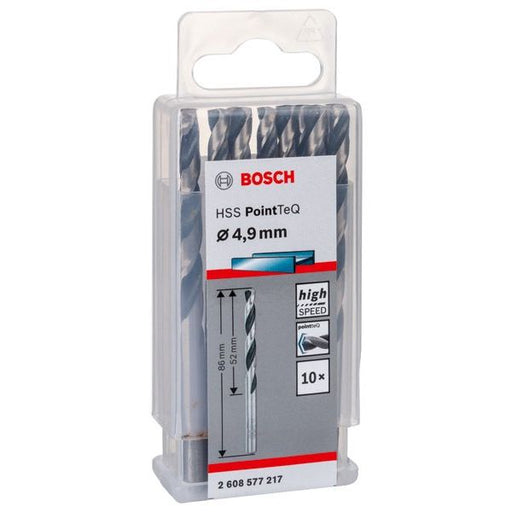 Bosch - Bohrer Metallspiralbohrer HSS 2608577217 PointTeQ DIN 338 4,9