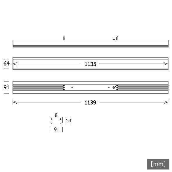 LTS Licht&Leuchten - Pendelleuchte LED-Pendelleuchte TIMLP105.1139.830Esc 830, esche