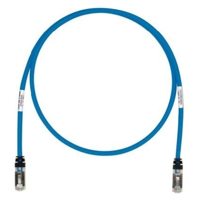 Panduit - Patchkabel Kupfer Patchkabel Kat.6A STP6X0.5MBU S/FTP, 0,5m, bl − 10 Stück