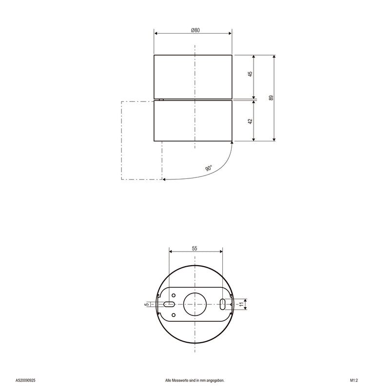 EVN Lichttechnik - Downlight/Strahler/Flutlicht Wand-u.Deckenleuchte AS20090925